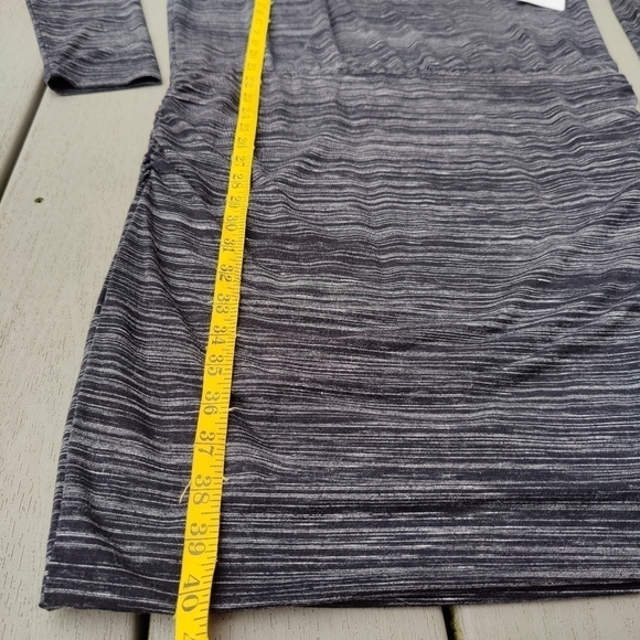 Athleta Dress Beyond Soft Black Gray Athletic Stretch Jersey Stretchy Medium NWT - Picture 7 of 12